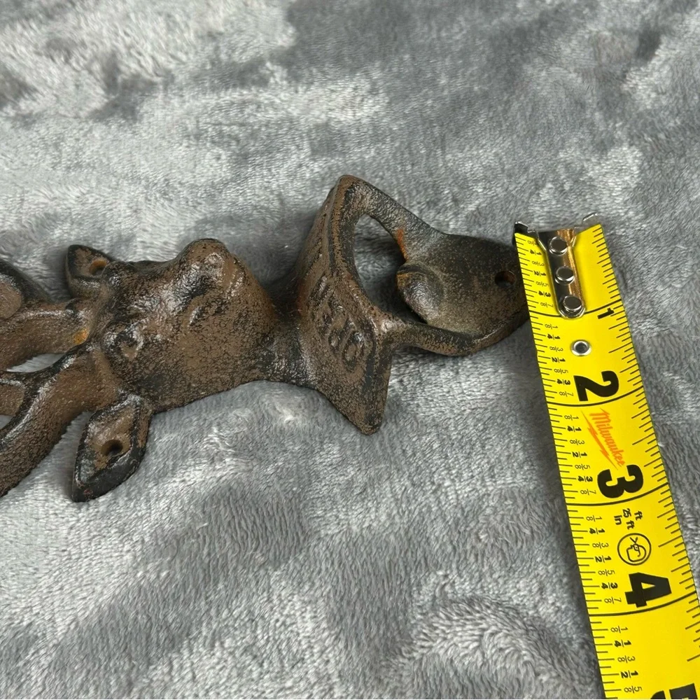 Cast Iron Deer Bottle Opener Gift For Deer Hunters Man Cave Beer Enthusiast Gift